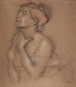 Edgar Degas Half-Langth Study of a Woman Spain oil painting artist